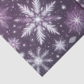 Christmas Snowflakes Snow Purple White Decoupage 薄葉紙 (詳細)