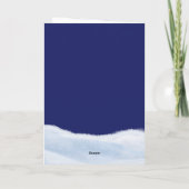 Christmas snowman カード (裏面)