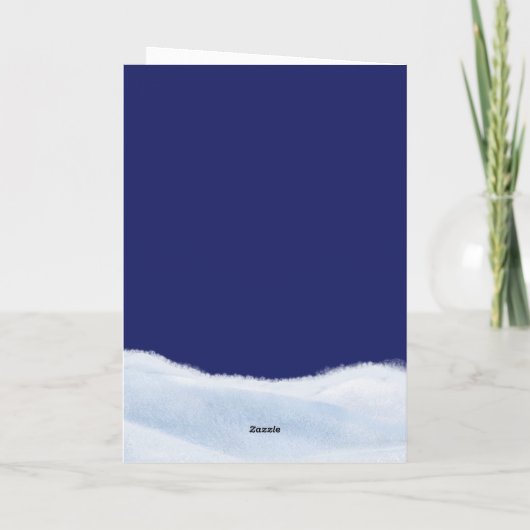 Christmas snowman カード (裏面)