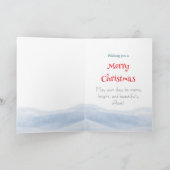 Christmas snowman カード (内部)