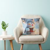 Christmas snowman クッション (椅子)