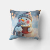 Christmas snowman クッション (裏面)