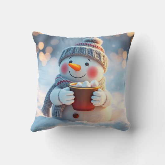 Christmas snowman クッション (裏面)