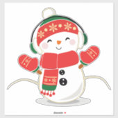 Christmas Snowman シール (シート)