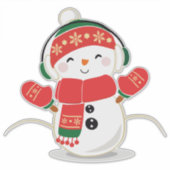 Christmas Snowman シール (正面)