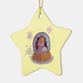 christmas snowman セラミックオーナメント (左)