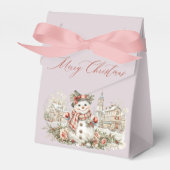 Christmas snowman フェイバーボックス (正面サイド)