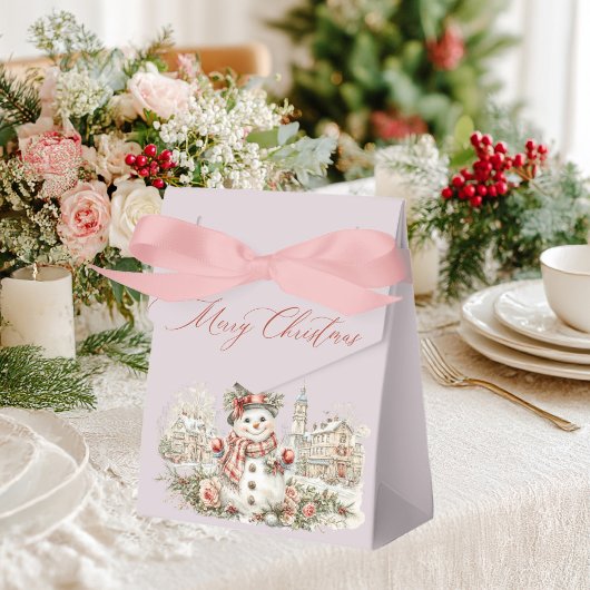 Christmas snowman フェイバーボックス