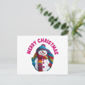 Christmas Snowman ポストカード (スタンド正面)