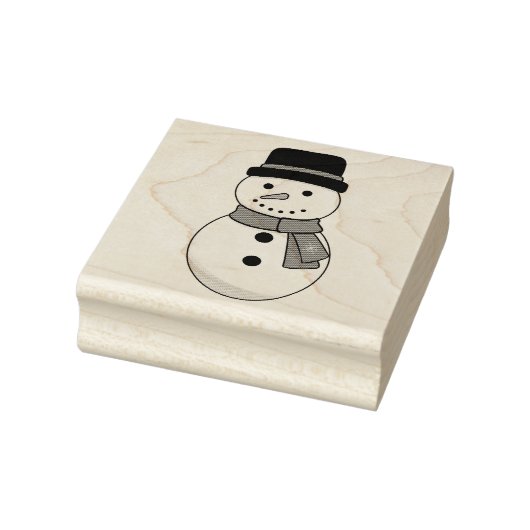 Christmas Snowman ラバースタンプ (スタンプ)