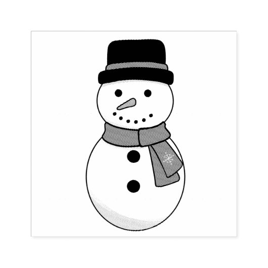 Christmas Snowman ラバースタンプ (インプリント)