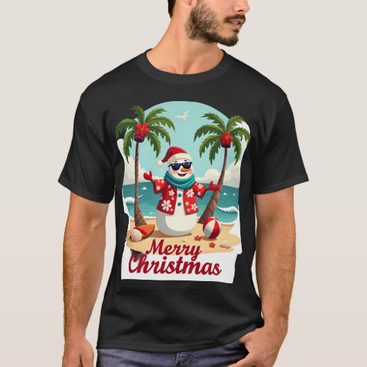 christmas Snowman (3) Tシャツ (正面)
