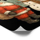 Christmas Snowman And Santa He Was Made Snow  ポスター (角)