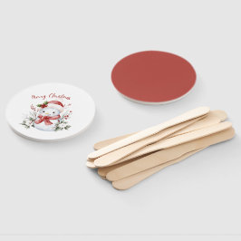 Christmas Snowman Holiday Set of Fans ハンドファン