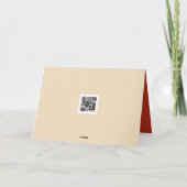 Christmas Snowman In a Chocolate Martini カード (裏面)