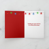 Christmas Snowman In Hot Cocoa カード (内部)