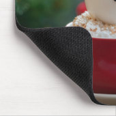 Christmas Snowman In Hot Cocoa マウスパッド (コーナー)