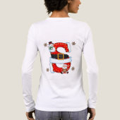 Christmas Snowman Letter S Personalized Sweater De トライブレンドＴシャツ (背面)