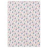 Christmas Snowman Red Candy Cane Tablecloth  テーブルクロス (正面)