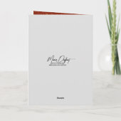 Christmas Snowman Shoveling Snow カード (裏面)