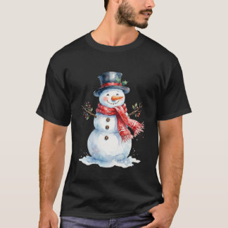 Christmas snowman tシャツ