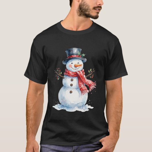 Christmas snowman tシャツ (正面)