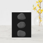 Christmas Snowman Three Black Buttons Xmas Costume カード (黄色い花)