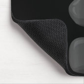 Christmas Snowman Three Black Buttons Xmas Costume マウスパッド (コーナー)