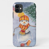 Christmas snowman walking Case-Mate iPhoneケース (裏面)