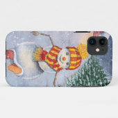 Christmas snowman walking Case-Mate iPhoneケース (裏面(横))
