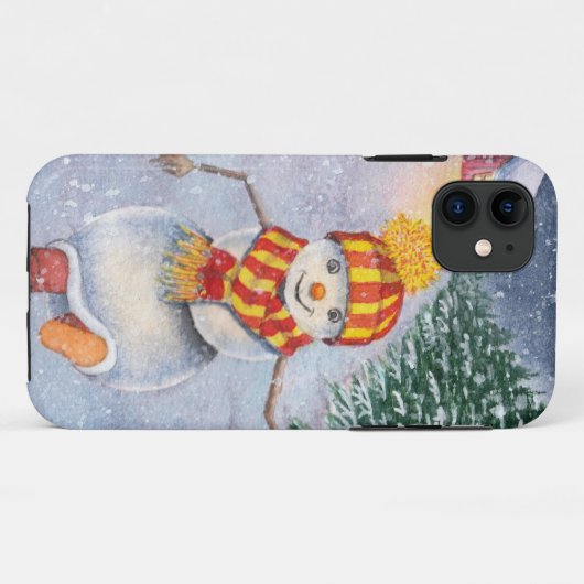 Christmas snowman walking Case-Mate iPhoneケース (裏面(横))