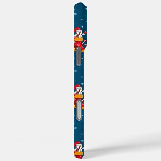 Christmas Snowman Whimsical Pattern Case-Mate iPhoneケース (裏面 / 右)