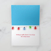 Christmas Snowman With JOY Text カード (内部)