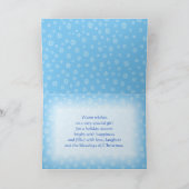 Christmas Snowman Wonderland for Girl Card シーズンカード (内部)