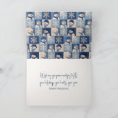 Christmas Snowmen and Snowflakes Quilt Pattern カード (内部)