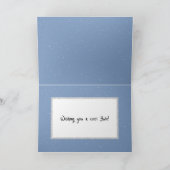 Christmas Snowmen Melting Around a Campfire カード (内部)