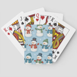 Christmas Snowmen Snowflakes Card Deck トランプ