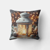 Christmas Snowy Lantern Serenity クッション (裏面)