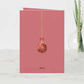 Christmas Snowy Lantern Serenity シーズンカード (裏面)