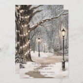 Christmas Snowy Night シーズンカード (正面/裏面)