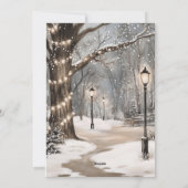 Christmas Snowy Night シーズンカード (裏面)