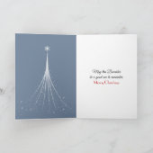 Christmas Snowy Owl On a Winter Tree Branch カード (内部)