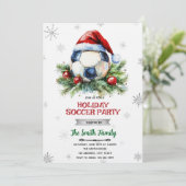Christmas soccer party invitation 招待状 (スタンド正面)