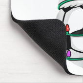 Christmas Soccer Santa Hat Lights Santa Srts Xmas  マウスパッド (コーナー)