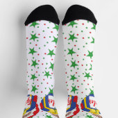 Christmas Socks Santa Darker ソックス (上部)