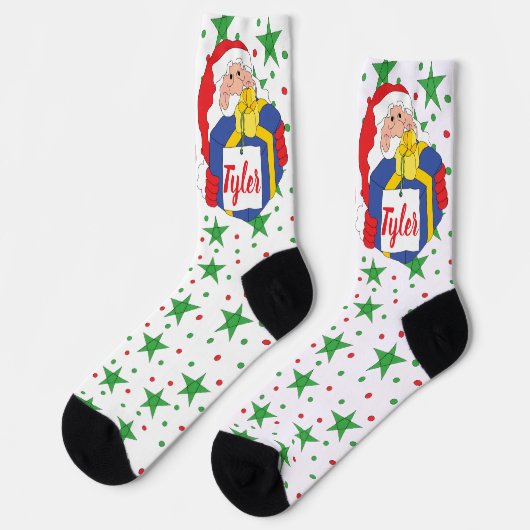Christmas Socks Santa Lighter ソックス (左)