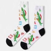 Christmas Socks Santa Shark ソックス (左)