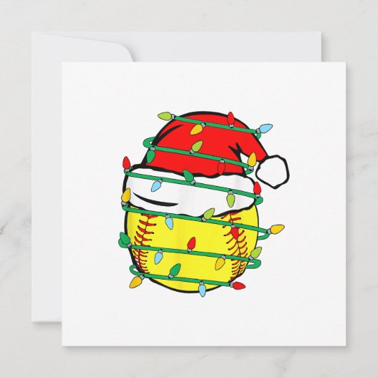 Christmas Softball  招待状 (裏面)