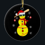 Christmas Softball Bat Snowman Santa Snowflake セラミックオーナメント<br><div class="desc">Christmas Softball Bat Snowman Santa Snowflake Girls Youth Gift. Perfect gift for your dad,  mom,  papa,  men,  women,  friend and family members on Thanksgiving Day,  Christmas Day,  Mothers Day,  Fathers Day,  4th of July,  1776 Independent day,  Veterans Day,  Halloween Day,  Patrick's Day</div>