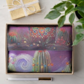 Christmas Southwest Saguaro Cactus Decoupage 薄葉紙 (ギフト)